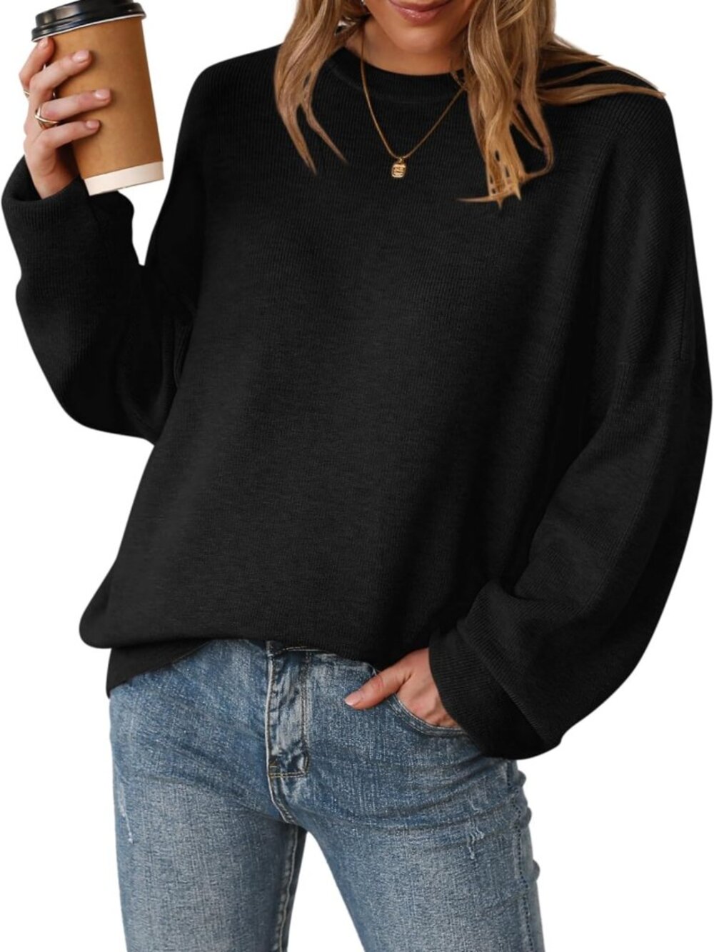 Cozy Oversized Wool Blend Sweater for Women - Fall Fashion Essential 2026